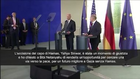 Biden: Morte Sinwar omento di giustizia e opportunità per ricerca pace