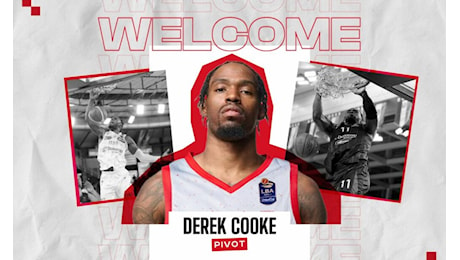 Pistoia Basket, ufficiale l’arrivo del centro Derek Cooke