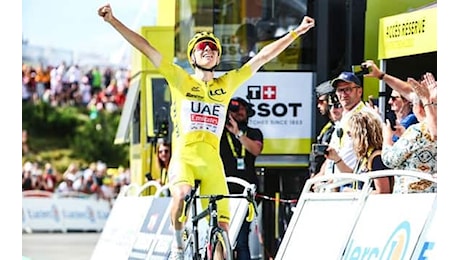 Tour de France 2024, Pogacar vince la tappa di oggi e rafforza la maglia gialla