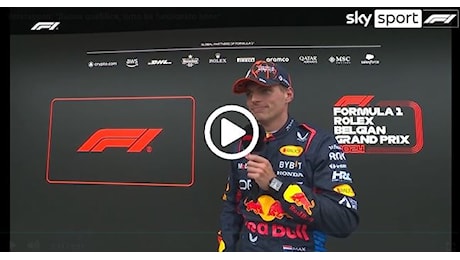 Gp Belgio F1, Verstappen: La macchina ha funzionato bene [ VIDEO ]