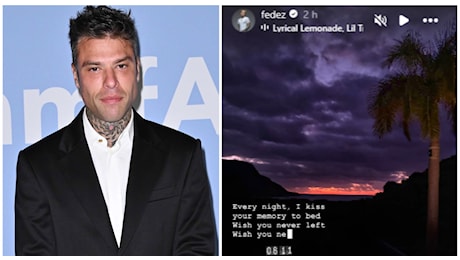 Fedez, dedica d'amore sui social. Sarà per l'ex moglie Chiara Ferragni? «La notte bacio il tuo ricordo a letto, vorrei non te ne fossi mai andata»