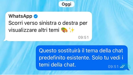 I nuovi temi di WhatsApp sono colorati e personalizzabili: eccoli in queste immagini esclusive