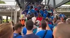 VIDEO - Spagna-Italia, i tifosi Azzurri alla Veltins Arena: Che schiava di Roma