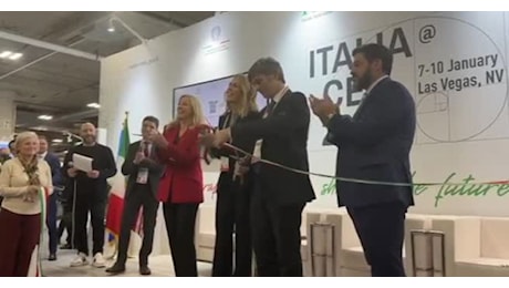 IL VIDEO. L'inaugurazione del Padiglione italiano al Ces di Las Vegas