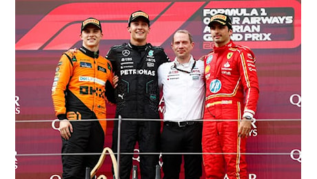 Formula 1, GP Austria: Russell vince a Spielberg, 3° Sainz e 11° Leclerc