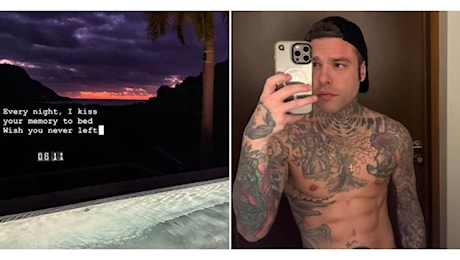 Fedez e la misteriosa dedica d'amore: Ogni notte bacio il tuo ricordo...Vorrei che non te ne fossi mai andata. Un messaggio per Chiara Ferragni?