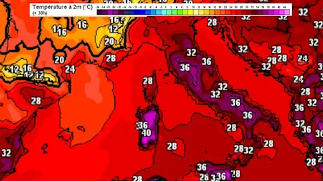 Botta di caldo domenicale in Sardegna: «Temperature verso i 42 gradi»