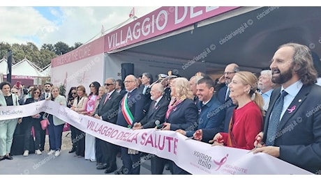 Race for the cure. Taglio del nastro al villaggio della salute