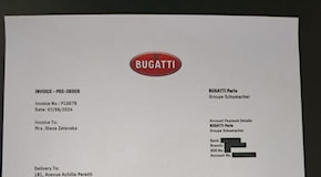 Olena Zelenska compra una Bugatti Tourbillon da 4,5 mln€ durante una visita a Parigi, ecco il contratto - RUMORS