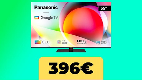 La TV Panasonic TN-55W70AEZ è al minimo storico su Amazon Italia