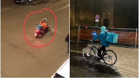 Nel fango con la bici per una pizza: la beffa dell'algoritmo che alza i compensi dei rider durante l'alluvione