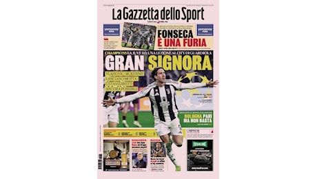 Rassegna stampa – La Juve vola in Champions: ottavi a un passo”