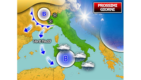 Prossimi Giorni movimentati, il Sud in balìa di un Vortice Ciclonico. Le Previsioni Meteo per la Settimana