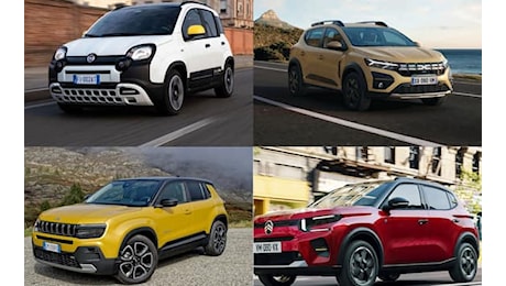 Auto più vendute nel 2024: Panda, Sandero e Avenger le best seller