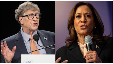 Bill Gates dona 50 milioni a Kamala Harris, il Nyt: «Preoccupato per una seconda presidenza Trump»