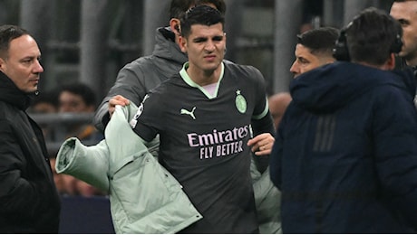 Infortunio Morata in Milan-Stella Rossa: elongazione agli adduttori