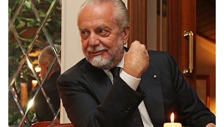 De Laurentiis partirà per Los Angeles: Ho schermo di nove metri per vedere il mio Napoli