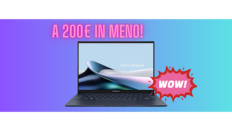 Risparmia 200€ sul pc ASUS Zenbook 14: offerta imbattibile lanciata da Amazon