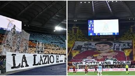 Lazio-Roma, il derby delle curve e delle coreografie – Video
