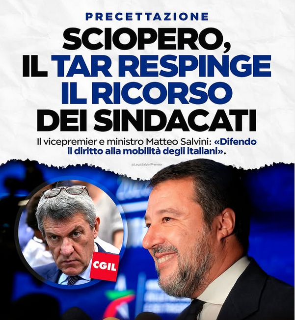 Sciopero Il Tar Boccia Il Ricorso E Salvini Applaude Ma Sbaglia