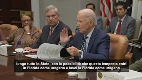 Biden: Milton potrebbe essere peggior uragano in Florida da un secolo