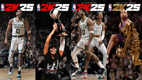 2K annuncia gli atleti di copertina di NBA 2K25: Jayson Tatum, A’ja Wilson e Vince Carter