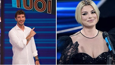 De Martino ritrova Emma Marrone, emozione nello studio di Affari tuoi