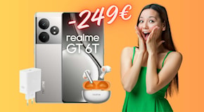 Realme GT 6T da 256GB più in REGALO gli auricolari Buds Air 6 (-249€)