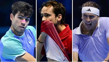 Sinner, gli avversari alle Atp Finals in difficoltà: da Alcaraz a Medvedev, c'è chi ci rimette la salute