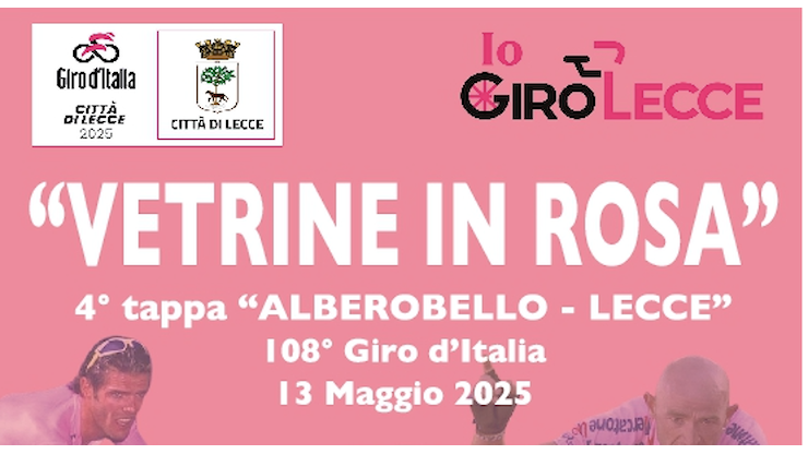 Giro d’Italia Lecce: 40 aziende hanno aderito al contest “Vetrine in rosa” - Corriere Salentino