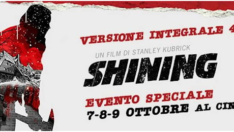 Cinema ritrovato: al Jolly 2 torna in sala Shining, il capolavoro di Kubrick