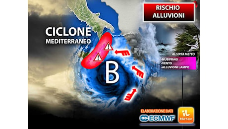 Avviso Meteo Calabria e Sicilia: può formarsi un Medicane, pericolo alluvionale nei Prossimi Giorni