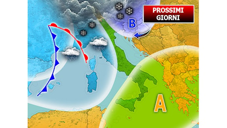 Meteo: Prossimi Giorni, irrompe l'Aria Artica verso l'Italia, attese nuove Piogge e Nevicate