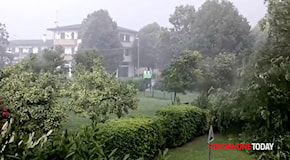 Maltempo in Friuli: pioggia, grandine e alberi caduti nel Pordenonese