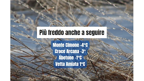 3 GRADI A 1700 METRI, PROSPETTIVE PIU' FREDDE ANCHE PER I PROSSIMI GIORNI - METEO TOSCANA