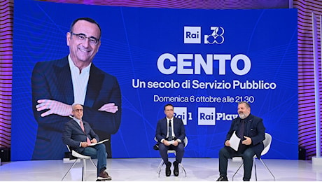 ‘Cento’ con Carlo Conti: da Renzo Arbore a Topo Gigio, la festa per celebrare un secolo di radio e 70 anni di tv