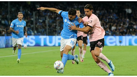 Live Napoli-Palermo 2-0, le formazioni ufficiali: doppietta di Ngonge