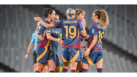 Women’s Champions League, GALATASARAY-ROMA 1-6: giallorosse in testa al girone a punteggio pieno