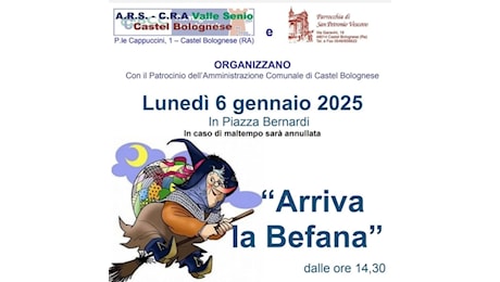 Lunedì 6 gennaio arriva la Befana in Piazza Bernardi • [Castel Bolognese news]