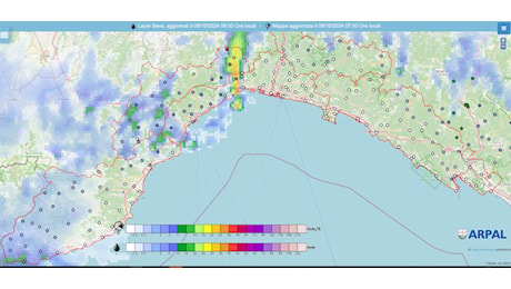 Maltempo: forte temporale nel savonese, situazione sotto controllo