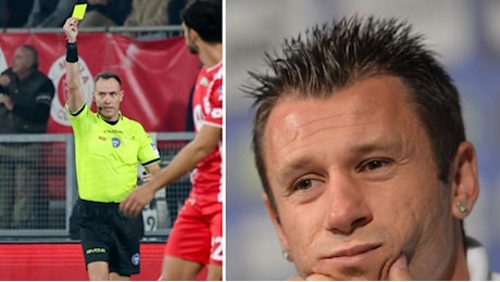 Monza-Milan, Cassano contro l'arbitro Feliciani: «Veramente scarso, era in malafede. Rocchi deve spiegare»