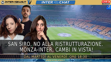 San Siro, no alla ristrutturazione. Monza-Inter, cambi in vista! | Inter Chat LIVE