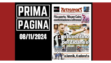 Prima pagina Tuttosport: “Koopmeiners: ‘Juventino per Zidane'”