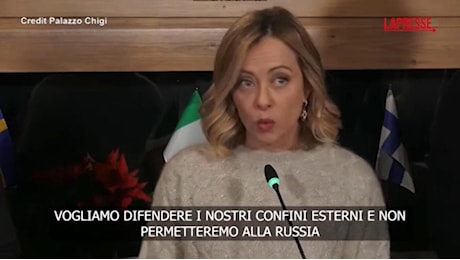 Meloni dalla Lapponia: Non permetteremo alla Russia di minare la nostra sicurezza