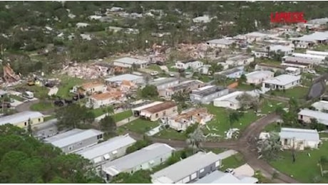 Uragano Milton, i danni ripresi dal drone a Port St. Lucie