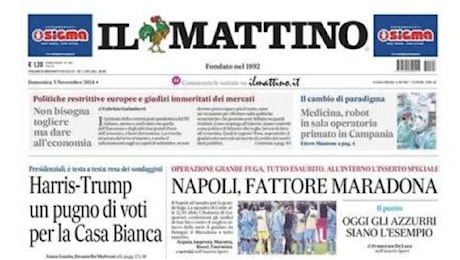 Il Mattino: Napoli, fattore Maradona