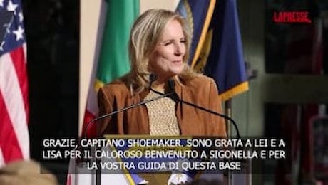 Jill Biden a Sigonella: Ho lasciato il miglior viaggio da first lady alla fine