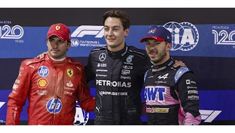 F1: a Las Vegas fenomenale Russell, Mercedes in pole. Seconda la Ferrari di Sainz