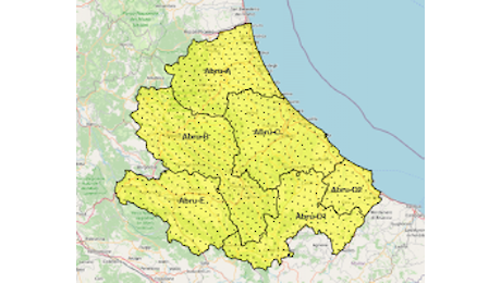 Criticità per il giorno 25 dicembre 2024 per Rischio Temporali Giallo-Zona Abru-A-AllarMeteo