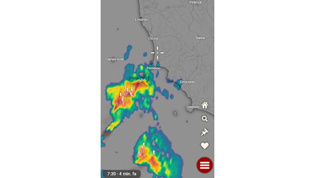 La conferma dell’allerta meteo, in arrivo forti piogge